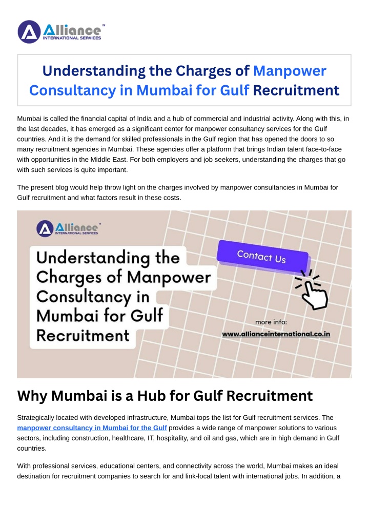 understanding the charges of manpower consultancy n.w