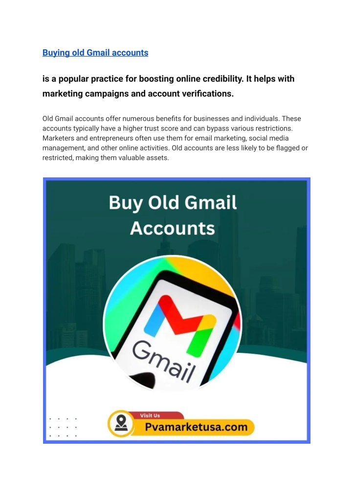buying old gmail accounts n.w