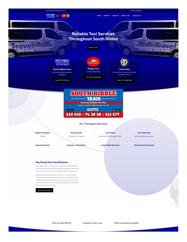 email info@southribbletaxis co uk n.w