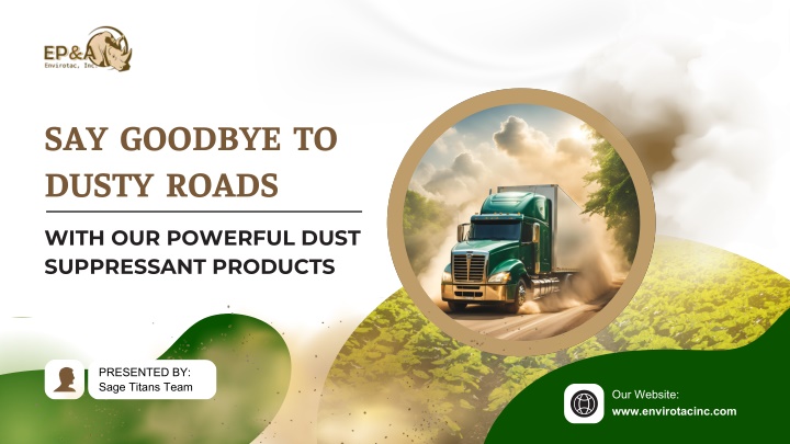 say goodbye to dusty roads n.w
