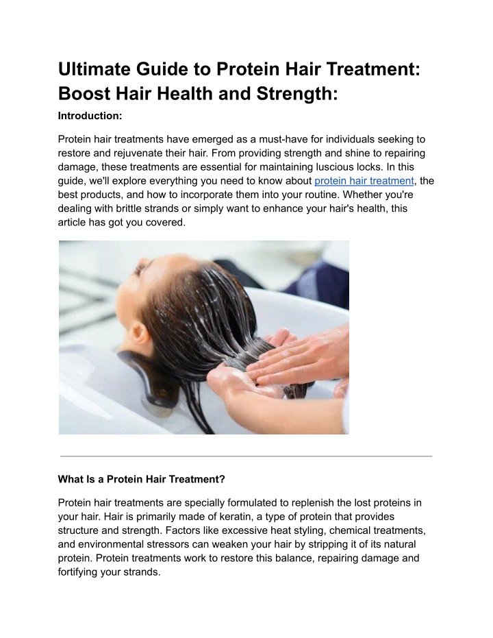ultimate guide to protein hair treatment boost n.w