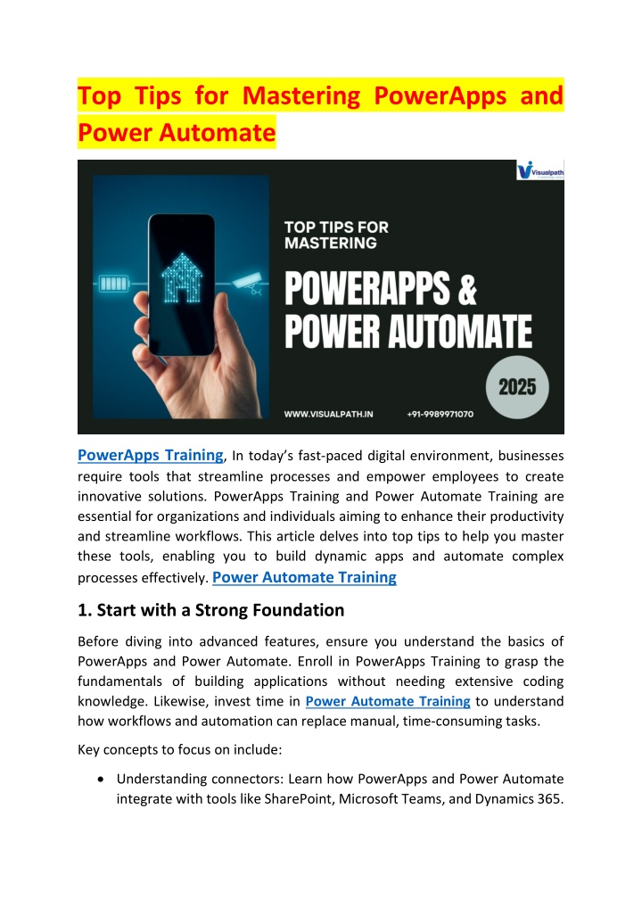 top tips for mastering powerapps and power n.w