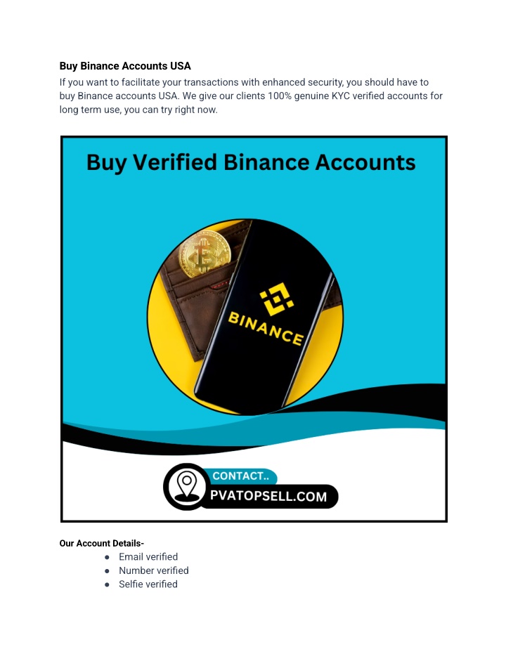 buy binance accounts usa if you want n.w