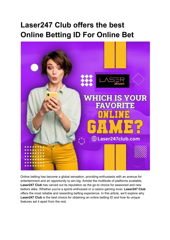 laser247 club offers the best online betting n.w
