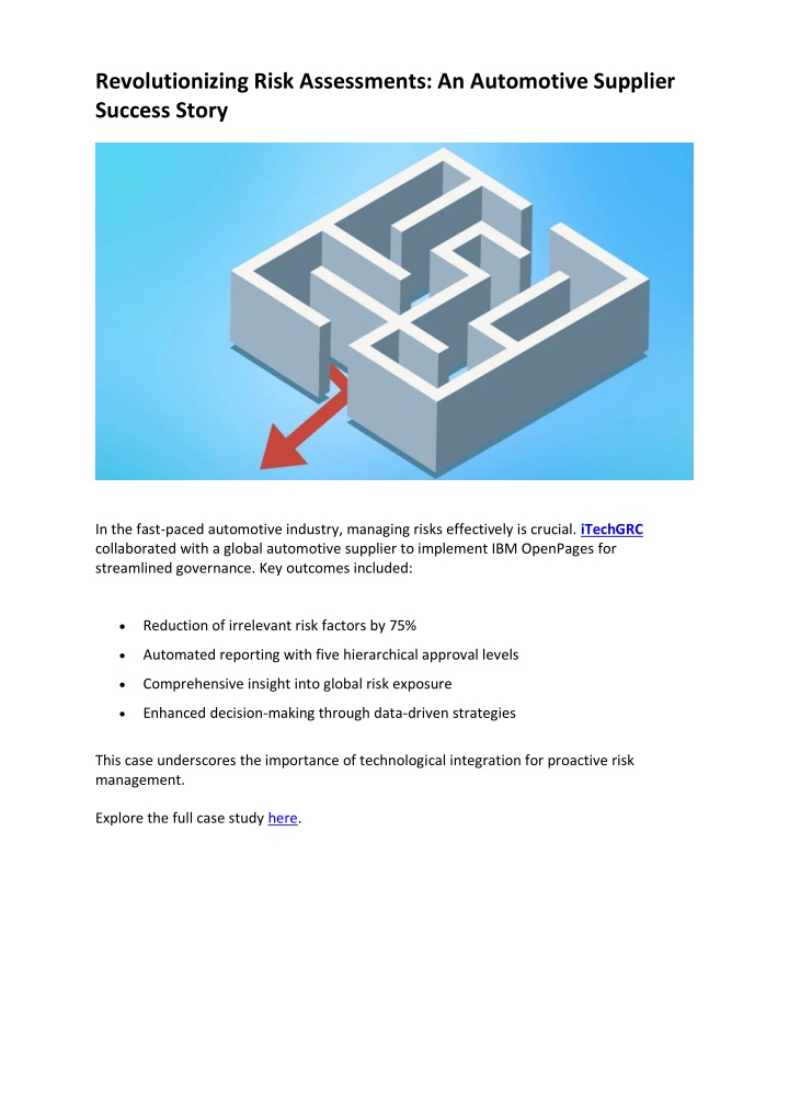 revolutionizing risk assessments an automotive n.w