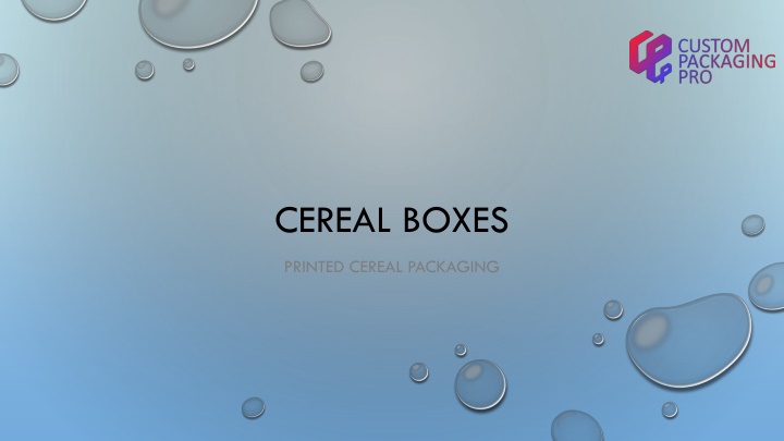 Cereal Boxes