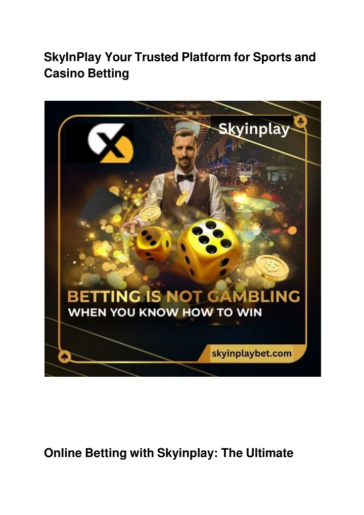 SkyInPlay Your Trusted Platform for Sports and Casino Betting
