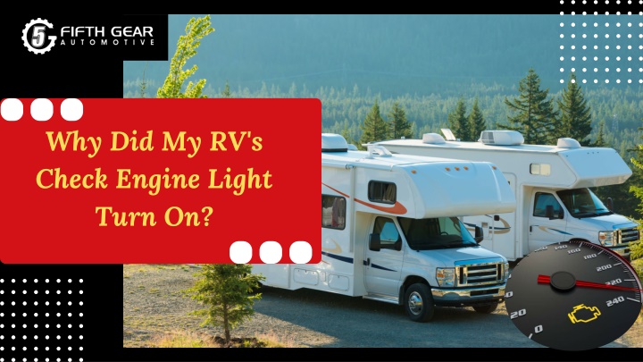 Why Did My RV's Check Engine Light Turn On