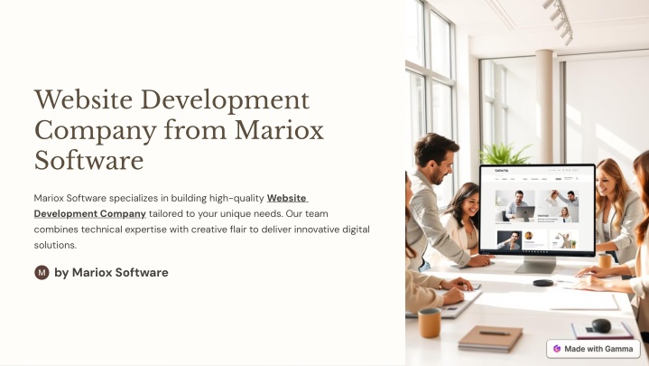 website development company from mariox software n.w