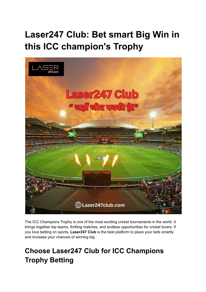 laser247 club bet smart big win in this n.w