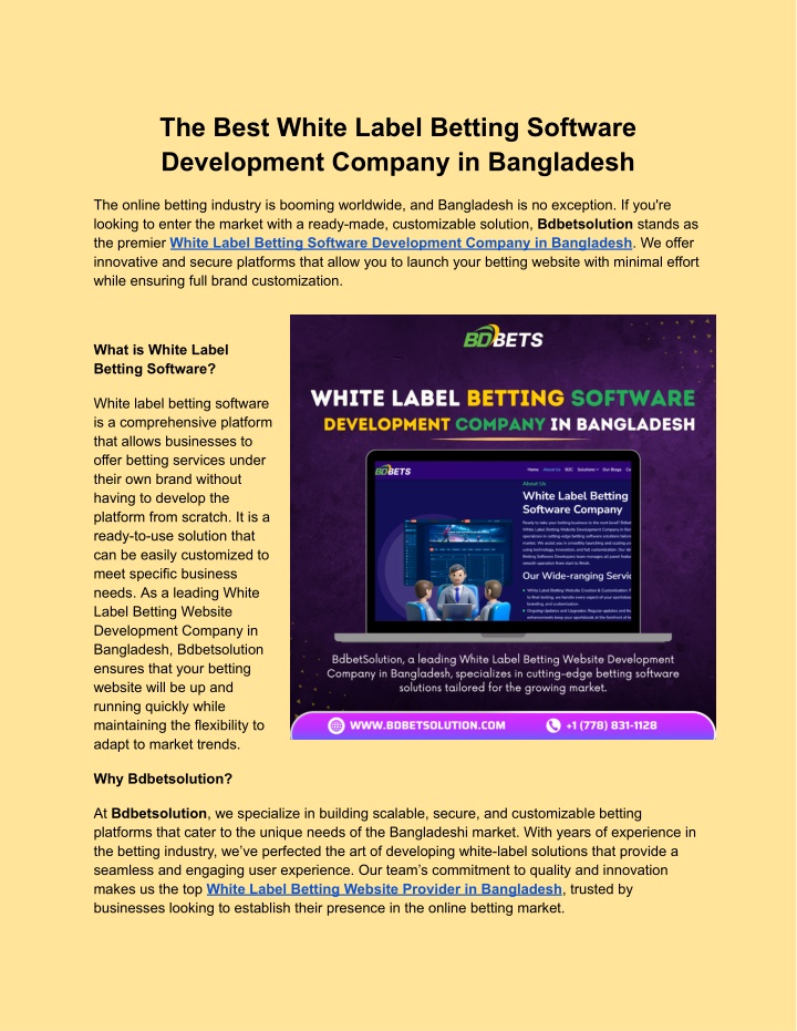 the best white label betting software development n.w