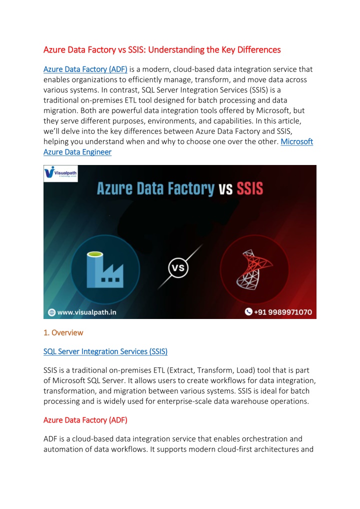 azure data factory vs azure data factory vs ssis n.w