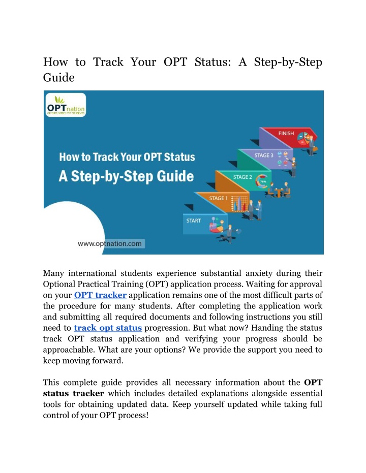 how to track your opt status a step by step guide n.w