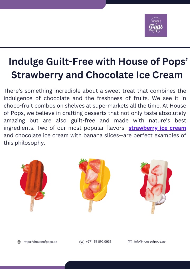 indulge guilt free with house of pops strawberry n.w