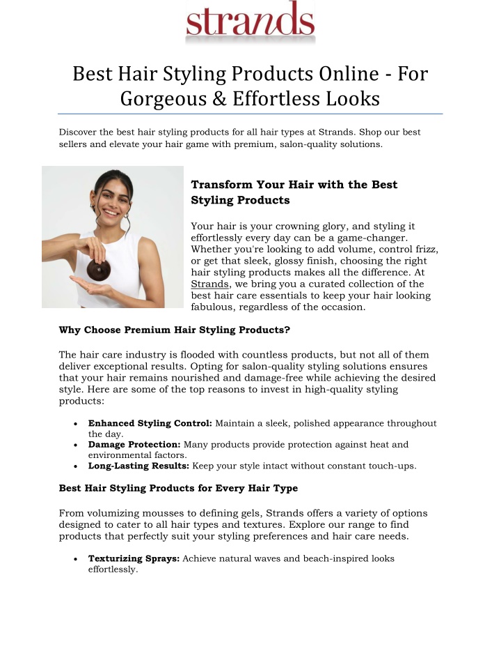 best hair styling products online for gorgeous n.w