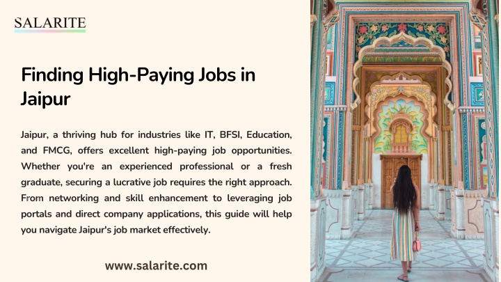 finding high paying jobs in jaipur n.w