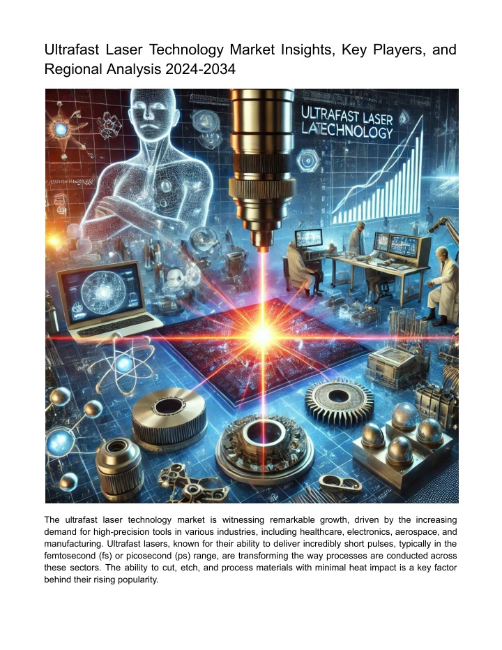ultrafast laser technology market insights n.w