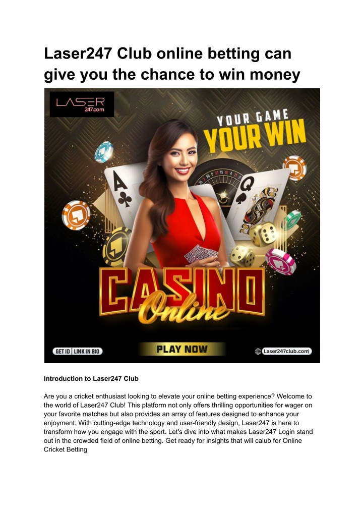 laser247 club online betting can give n.w