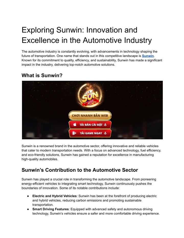 exploring sunwin innovation and excellence n.w