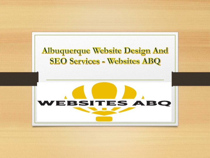 Albuquerque Website Design And SEO Services - Websites ABQ