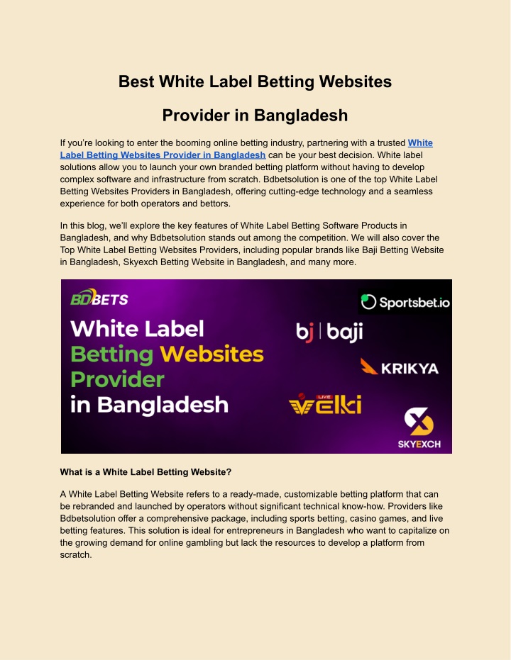 best white label betting websites n.w