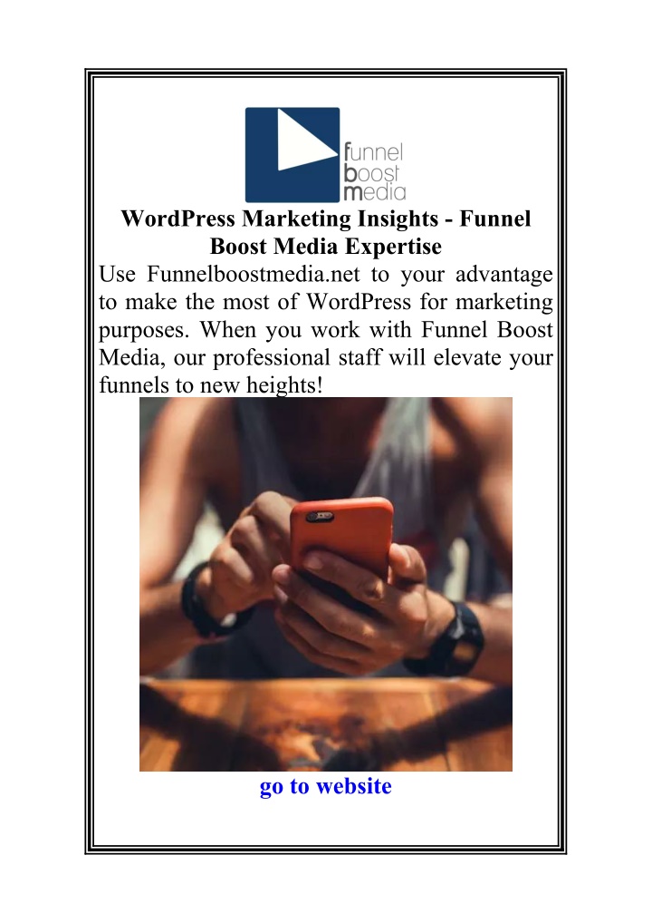 wordpress marketing insights funnel boost media n.w