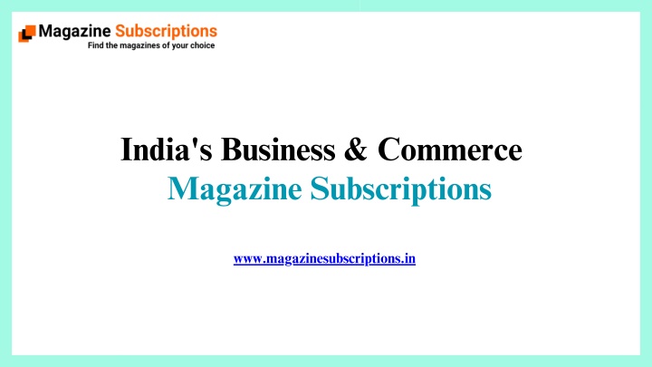 india s business commerce magazine subscriptions n.w