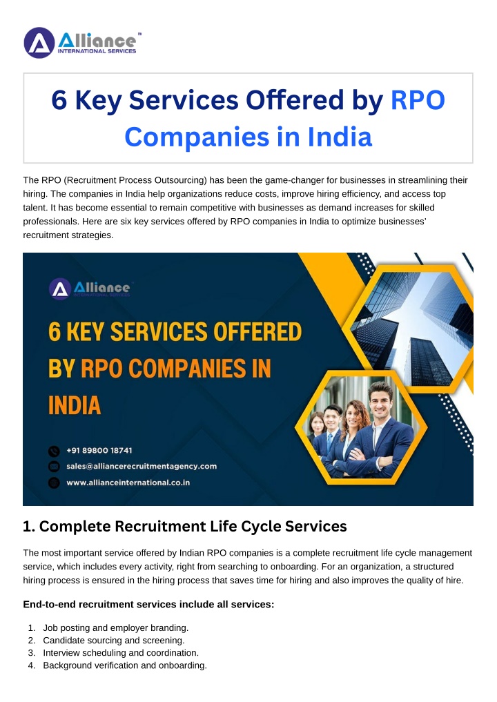 6 key services o ered by rpo companies in india n.w