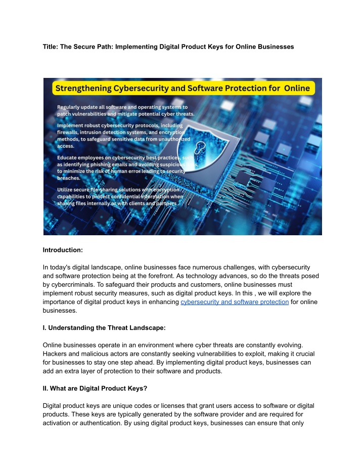 title the secure path implementing digital n.w