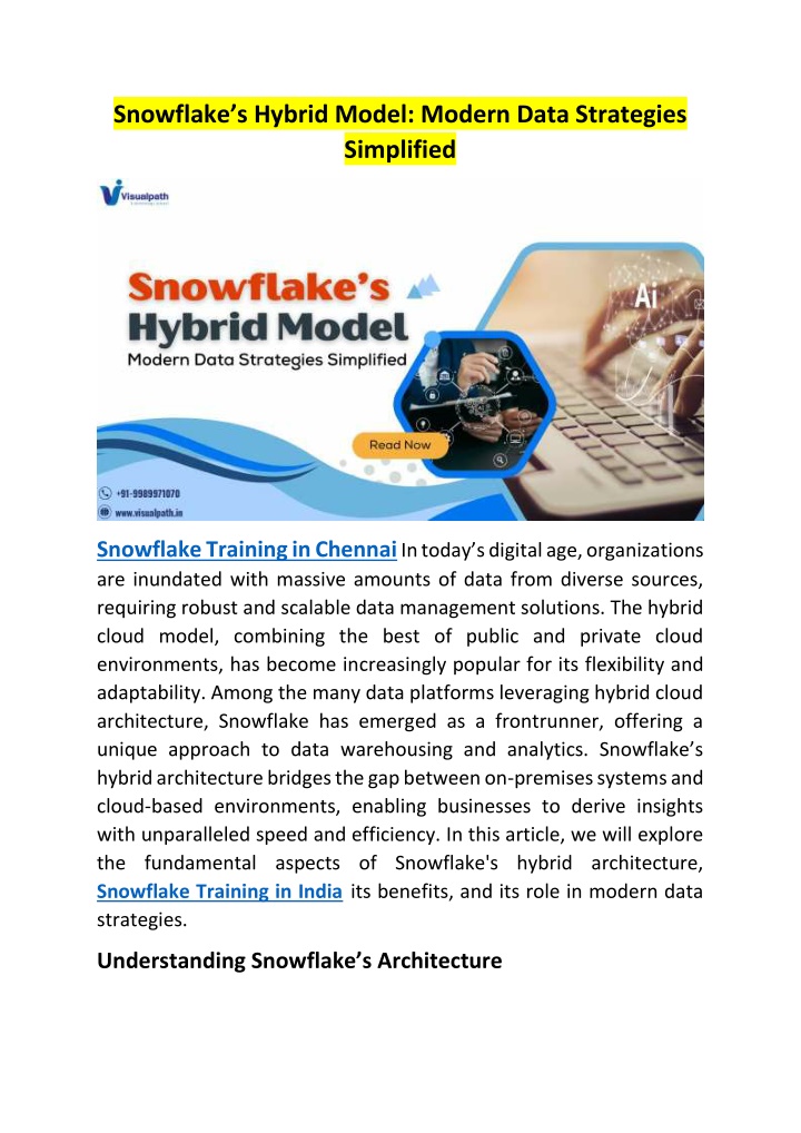 snowflake s hybrid model modern data strategies n.w