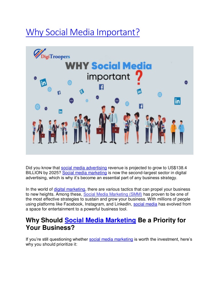 why social media important n.w