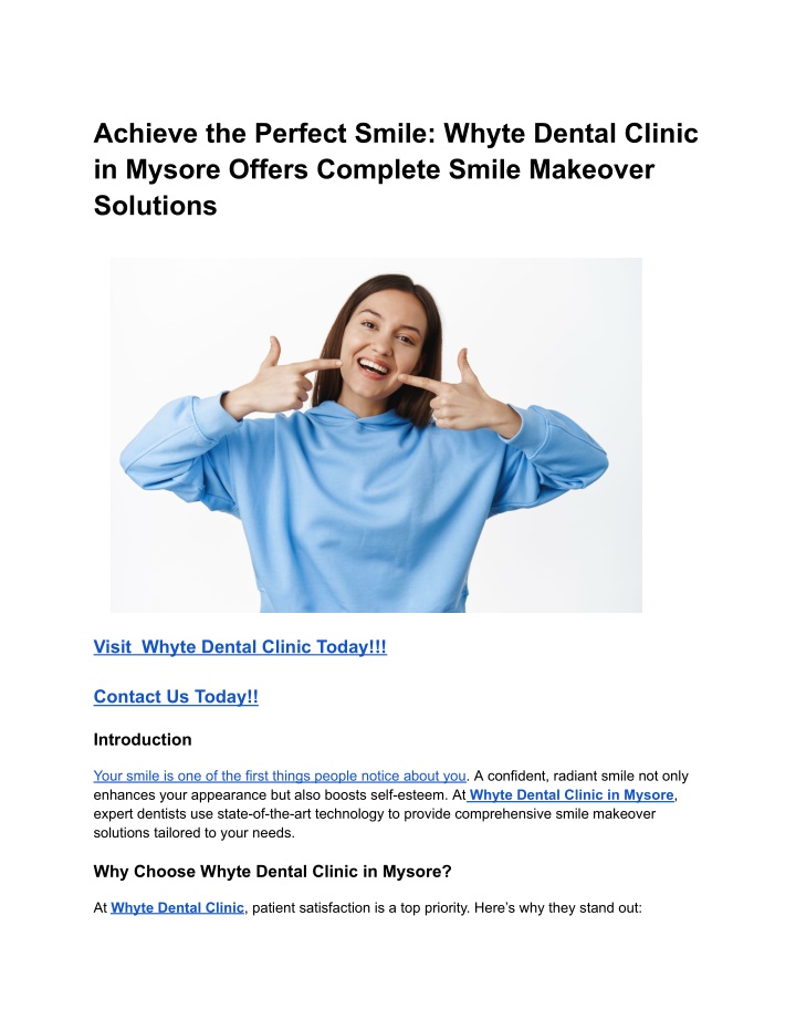 achieve the perfect smile whyte dental clinic n.w