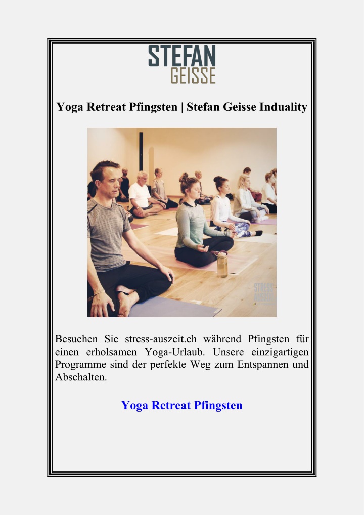 yoga retreat pfingsten stefan geisse induality n.w