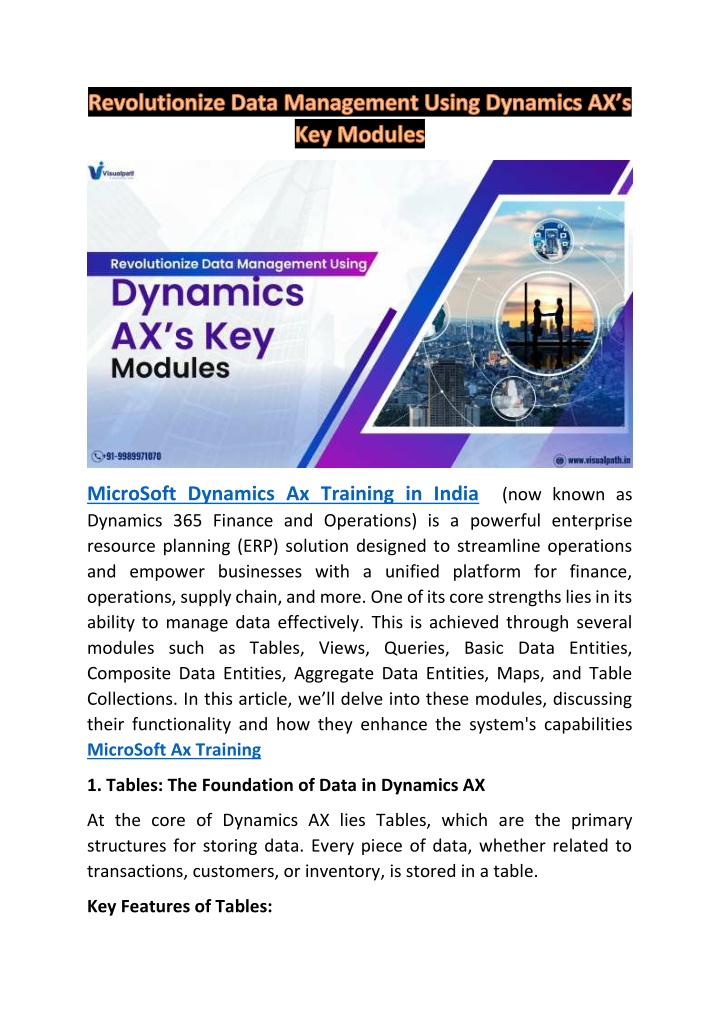 microsoft dynamics ax training in india now known n.w