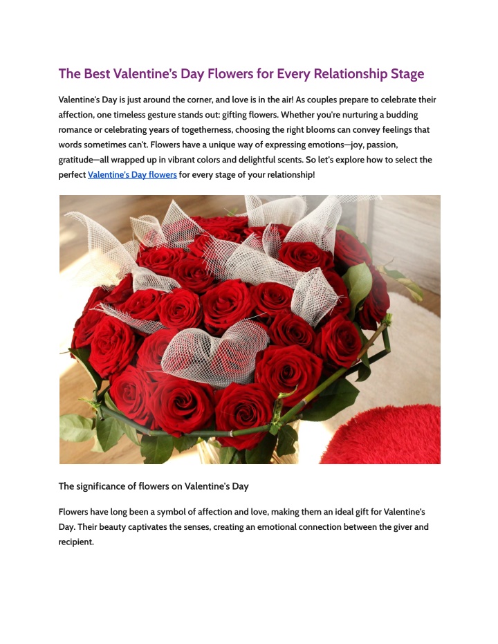 the best valentine s day flowers for every n.w
