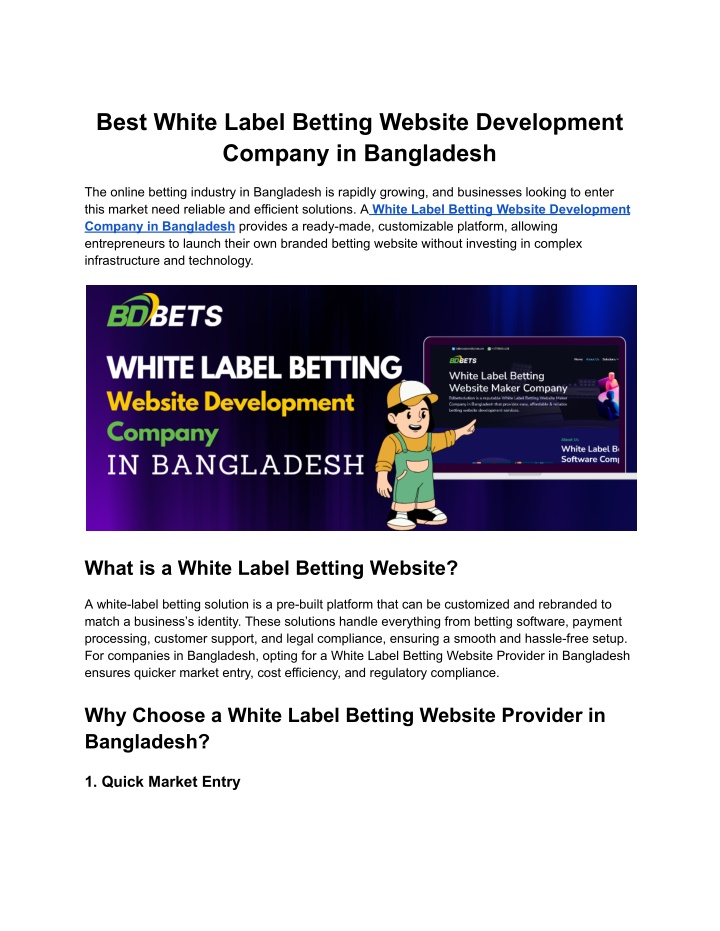 best white label betting website development n.w
