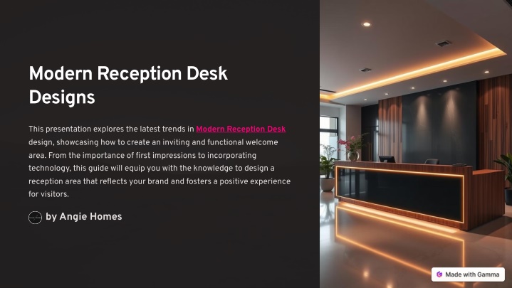 modern reception desk designs n.w