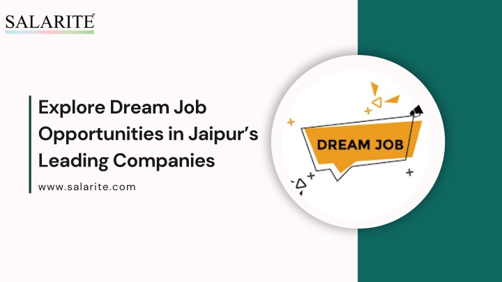 explore dream job opportunities in jaipur n.w
