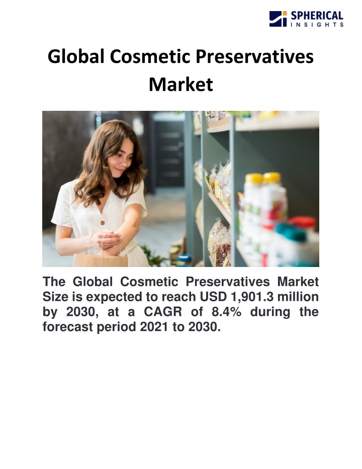 global cosmetic preservatives market n.w