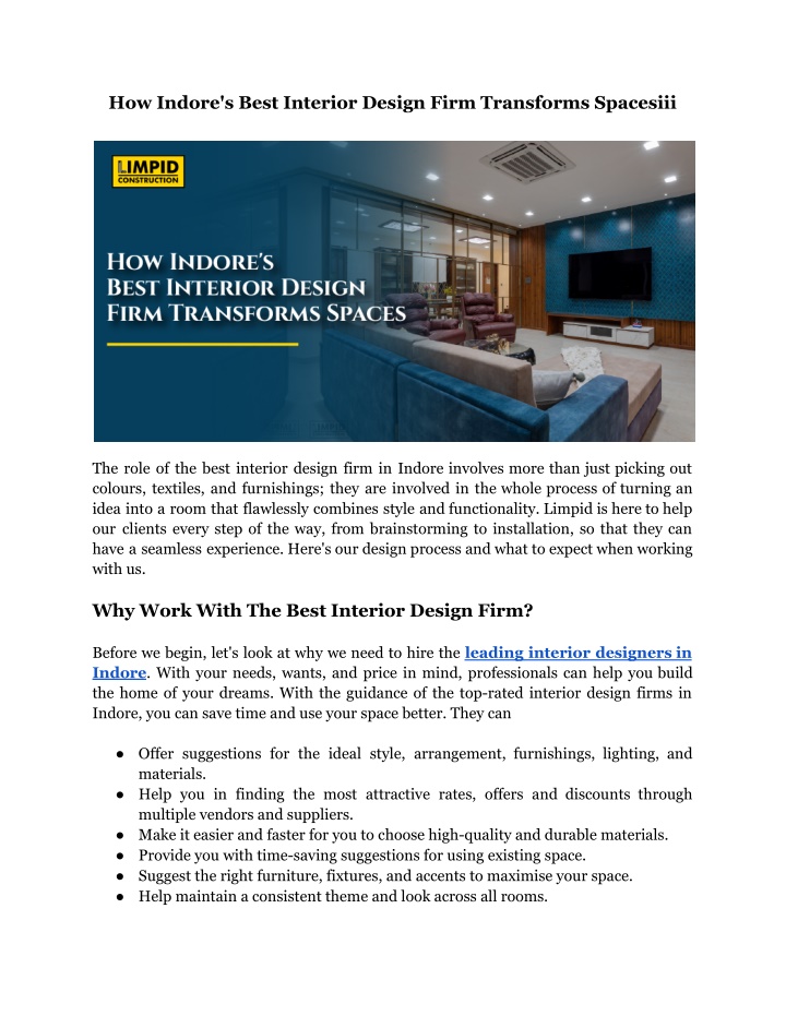 how indore s best interior design firm transforms n.w
