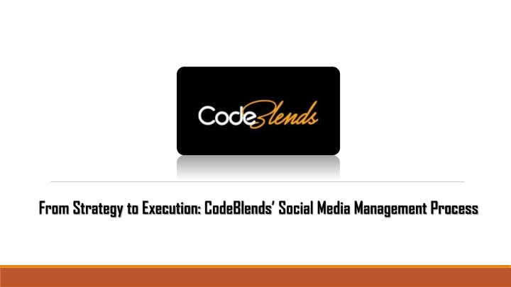 from strategy to execution codeblends social n.w