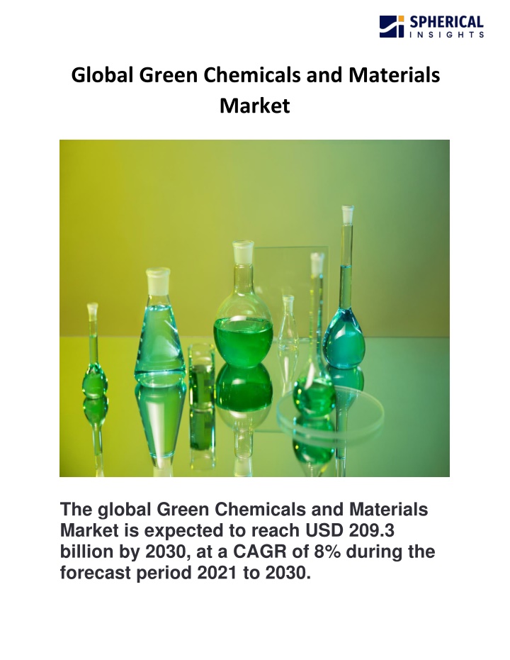 global green chemicals and materials market n.w