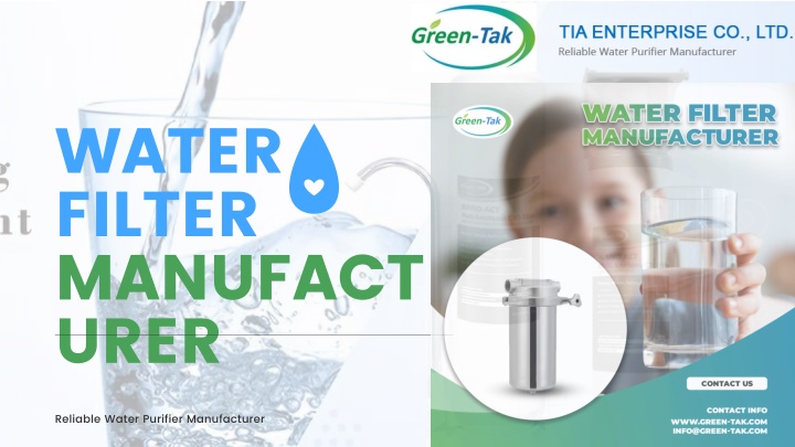 water filter manufact urer n.w