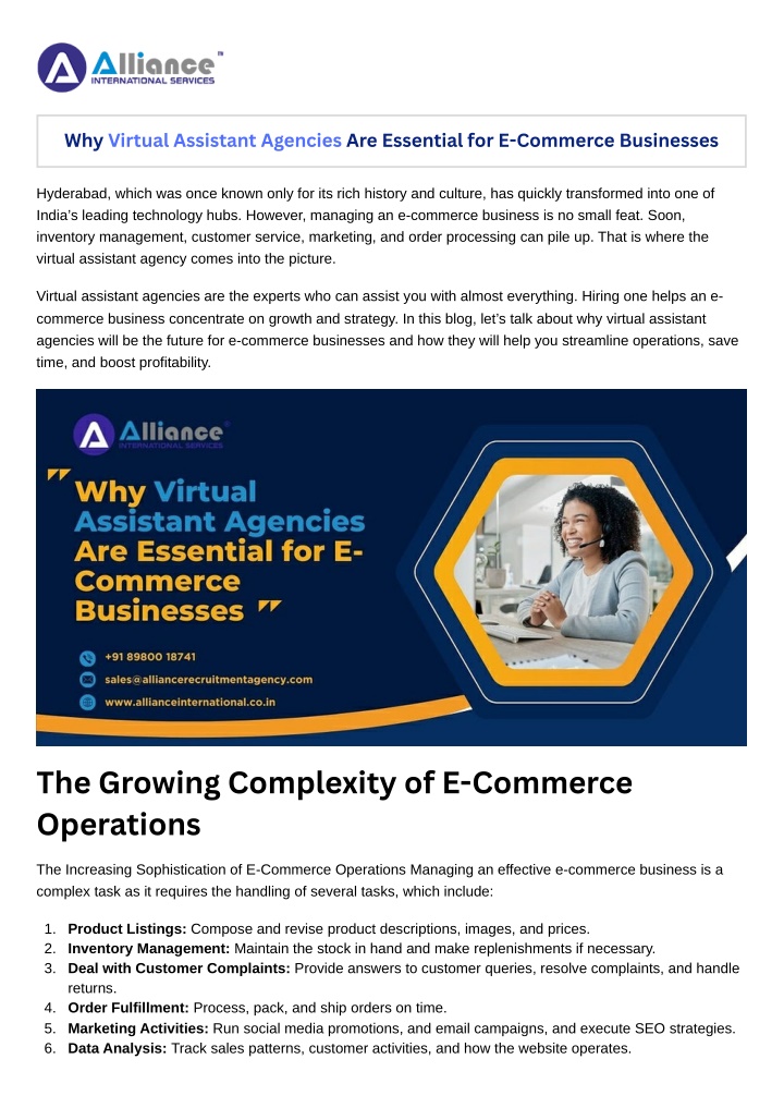 why virtual assistant agencies are essential n.w
