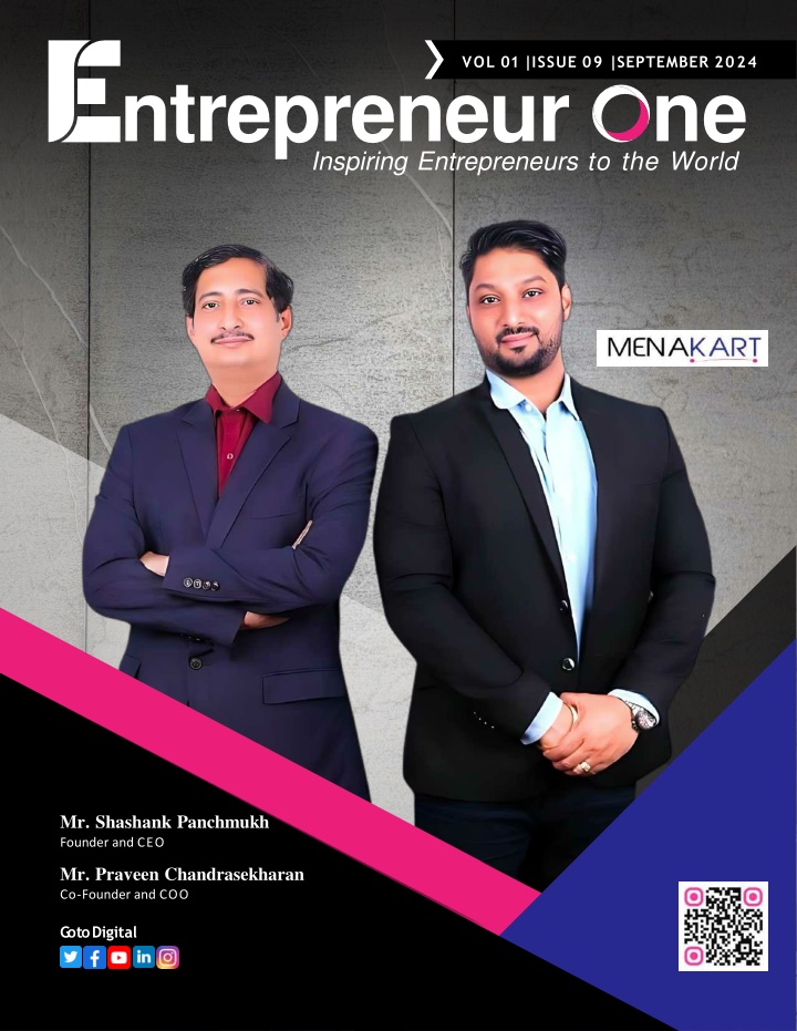Entrepreneurs One Magazine is dilight to Present Special Edition