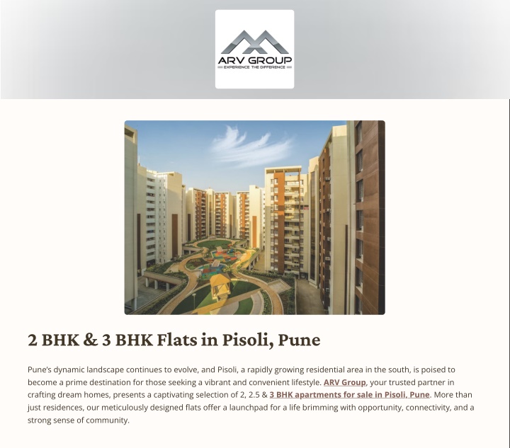 2 bhk 3 bhk flats in pisoli pune n.w