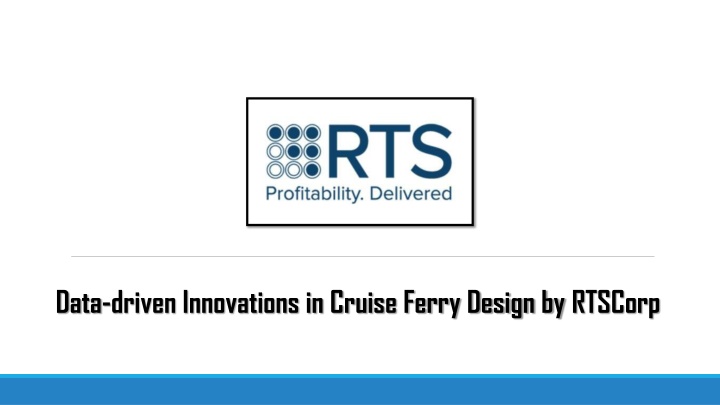 data driven innovations in cruise ferry design n.w