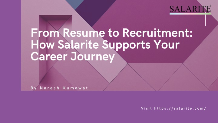 from resume to recruitment how salarite supports n.w