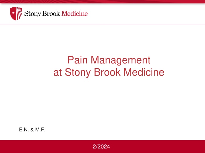 Pain Management  at Stony Brook Medicine