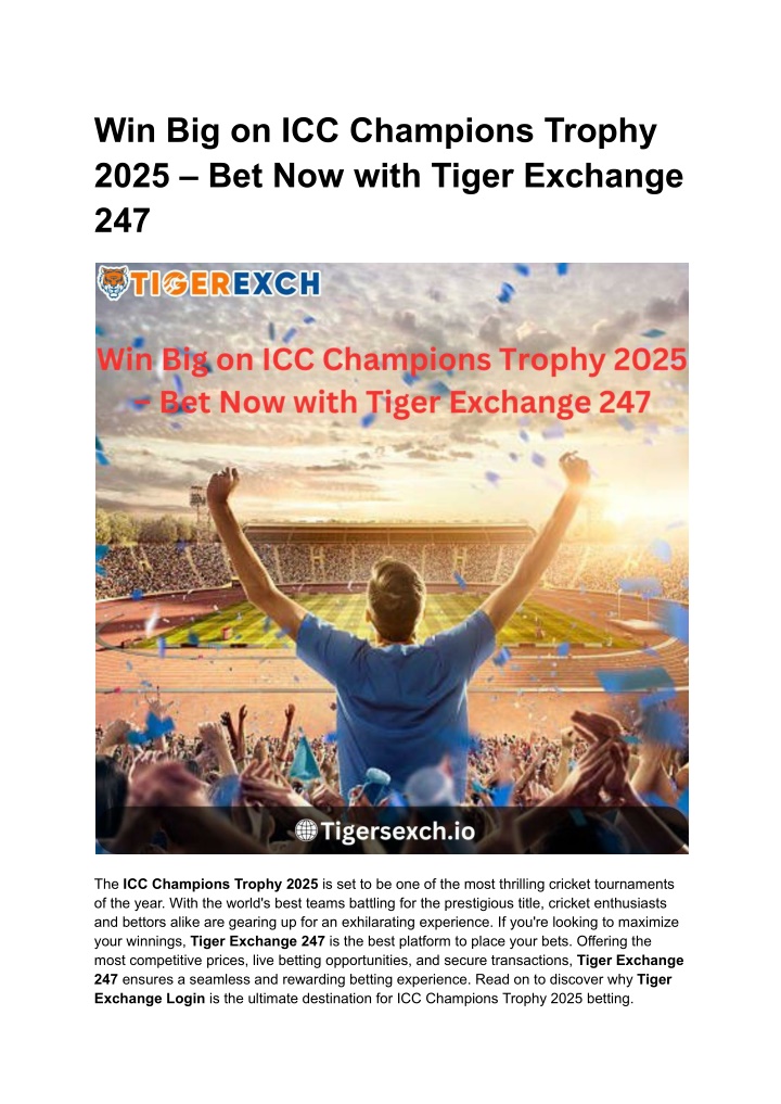 win big on icc champions trophy 2025 bet now with n.w